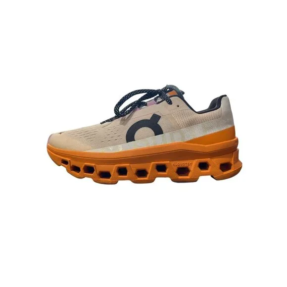 On Cloud Running Shoes Cloudmonster Fawn Turmeric Womens Size 8 - Picture 9 of 9